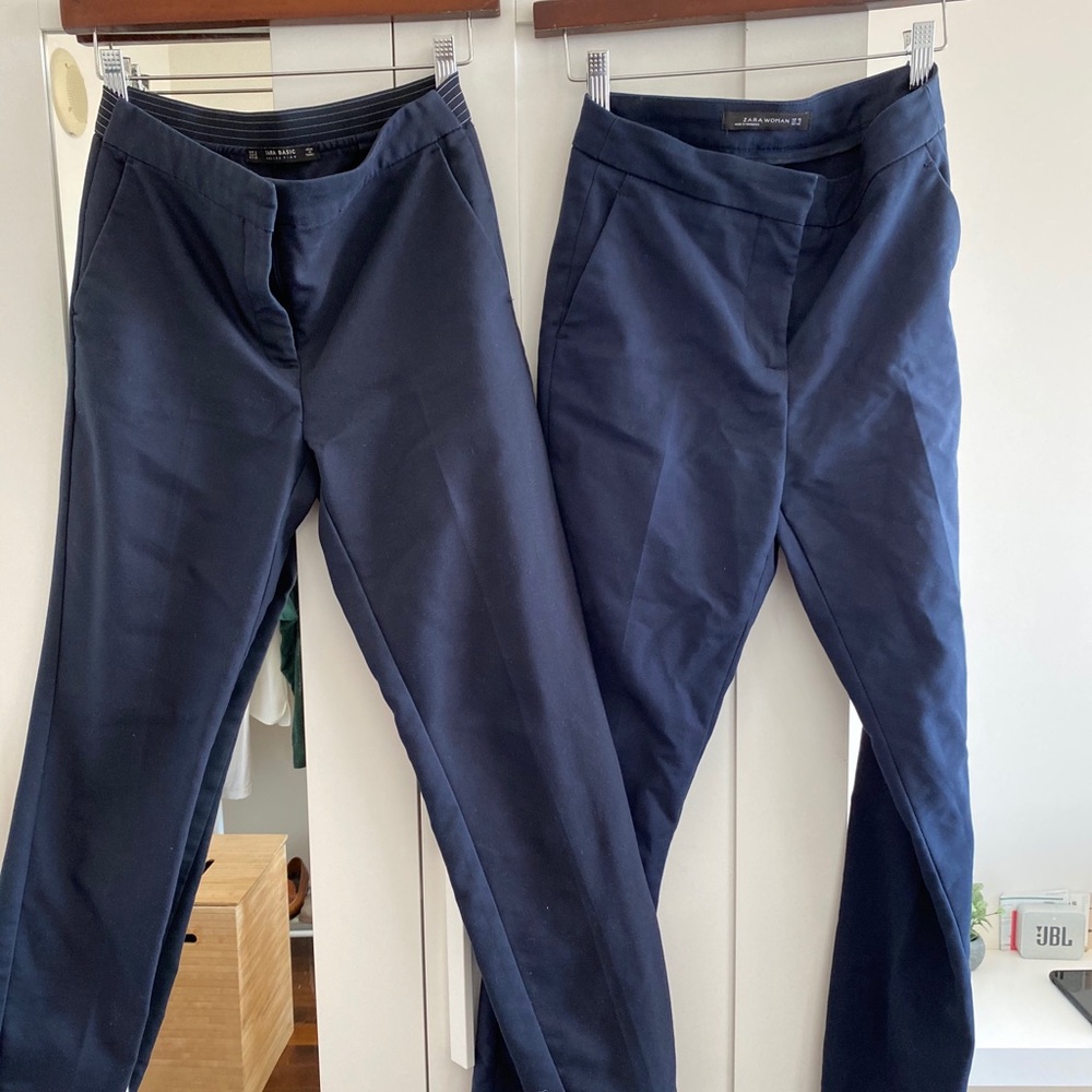 Pantalons bleu marin pour le bureau